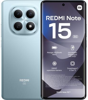 Smartphone xiaomi redmi note 15 6gb/ 128gb/ 6.77'/ 5g/ azul
