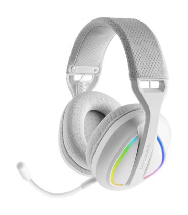 Auriculares gaming inalámbricos con micrófono mars gaming mhw-quasar/ jack 3.5/ bluetooth/ blancos