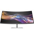 Monitor profesional ultraparonámico curvo hp pro serie 7 37.5'/ wqhd+/ multimedia/ regulable en altura/ plata