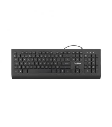 Teclado CoolBox FlatPro membrana con teclas chocolate y cable USB 1,8 m