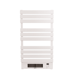 Yoevu - radiador toallero eléctrico con calefactor 500 - 1500w blanco