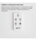 Yoevu - radiador toallero eléctrico con calefactor 500 - 1500w blanco
