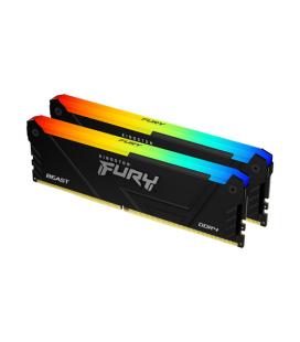 Memoria ram ddr4 32gb 2x16gb kingston - 3600mt - s - fury beast rgb - cl18