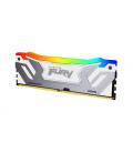 Memoria ram ddr5 24gb kingston - 8400mt - s - fury renegade rgb - cl40 - blanca - plata