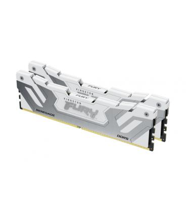 Memoria ram ddr5 48gb 2x24gb kingston - 8400mt - s - fury renegade - cl40 - blanca - plata