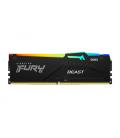 Memoria ram ddr5 32gb kingston - 5600mt - s - pc5 - 44800 - fury beast rgb - cl40 - negro