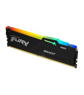Memoria ram ddr5 32gb kingston - 6000mt - s - pc5 - 48000 - fury beast rgb - cl36 - 1.35v