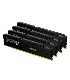 Memoria ram ddr5 128gb 4x 32gb kingston - 5600mt - s - pc5 - 44800 - fury beast - cl40