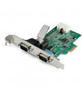 Tarjeta PCI Express 2 Puertos Serial RS232 PCIe 1.1, UART 16950, 921.6Kbps, Chipset AX99100