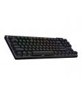 Teclado gaming logitech pro x tkl inalambrico negro tactil