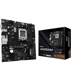Placa base asrock a620am-hvs/ ddr5/ pcie 4.0/ socket am5/ micro atx