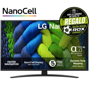 Televisor lg nanocell ai nano82 43nano82a6b 43'/ ultra hd 4k/ smart tv/ wifi