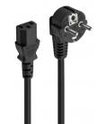 Ewent EC1920 cable de transmisión Negro 1,5 m Enchufe tipo F C13 acoplador