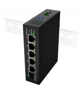 SWITCH LANBERG INDUSTRIAL POE 1XBT 3XAT SFP/ETH DIN FAST ETHERNET SIN GESTION