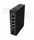 SWITCH LANBERG INDUSTRIAL POE 1XBT 3XAT SFP/ETH DIN FAST ETHERNET SIN GESTION
