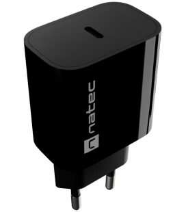 CARGADOR NATEC RIBERA 20W 1XUSB-C PD3.0 NEGRO