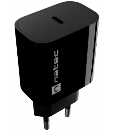 CARGADOR NATEC RIBERA 20W 1XUSB-C PD3.0 NEGRO