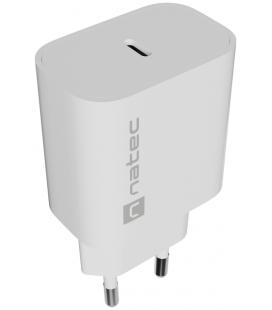 CARGADOR NATEC RIBERA 20W 1XUSB-C PD3.0 BLANCO
