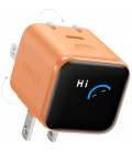 CARGADOR ANKER NANO 45W SMART DISPLAY NARANJA