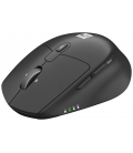 Ratón Genesis Natec Kite inalámbrico Bluetooth RF 4000 DPI negro Scrollrad