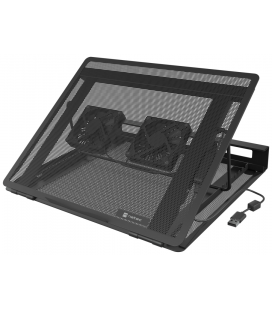 BASE REFRIGERADORA NATEC TERN 2 PLUS PORTATILES 12.1"-17.3" CON 2 VENTILADORES