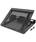 BASE REFRIGERADORA NATEC TERN 2 PLUS PORTATILES 12.1"-17.3" CON 2 VENTILADORES