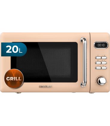 Microondas con grill cecotec proclean 5110 retro beige 700w 20l