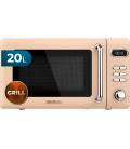 Microondas con grill cecotec proclean 5110 retro beige 700w 20l