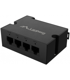 SWITCH LANBERG POE EXT DIN-GE4-BT-90W 1XIN 3XOUT DIN RAIL BT 90W METAL CLIPS