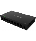 SWITCH LANBERG 8 PTOS 1GB/S GIGABIT ETHERNET DESKTOP 12V SIN GESTION
