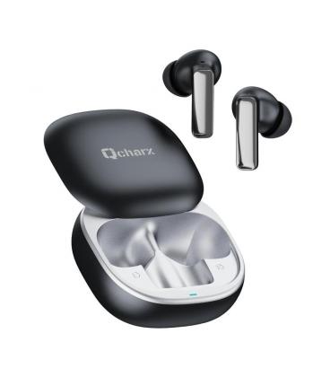 Auriculares qcharx buds slide anc + enc bluetooth negro