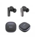 Auriculares qcharx buds slide anc + enc bluetooth negro