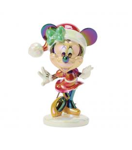 Figura enesco minnie mouse navideña