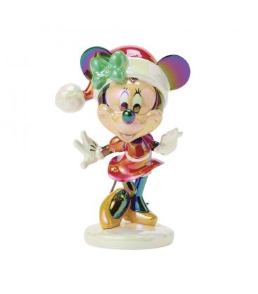 Figura enesco minnie mouse navideña
