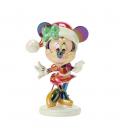 Figura enesco minnie mouse navideña