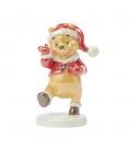 Figura enesco disney winnie the pooh navideño