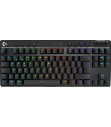 Teclado gaming logitech pro x tkl inalambrico negro tactil