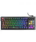 Teclado gaming mecánico mars gaming mk-master/ switch rojo/ negro/ incluye smartdeck
