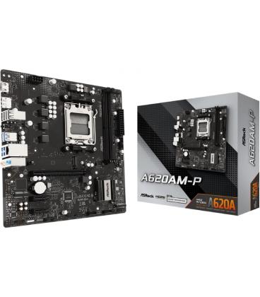 Placa base asrock a620am-p/ ddr5/ pcie 4.0/ socket am5/ micro atx