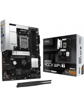 Placa base asrock b650 rock wifi 7/ ddr5/ pcie 5.0/ socket am5