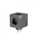 CoolBox CUBIK Cubo Enchufe 6 en 1, USB-C PD 20W, 4000W, Sin Cable