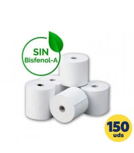 Caja de rollos de papel térmico genérico 57x50 bpa/ 57 x 50mm/ 15 paquetes/ 150 unidades