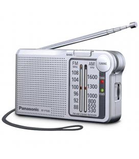 Radio portátil panasonic rf-p150d/ con batería/ a pilas/ plateada