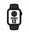 Apple watch series 12/ gps/ 42mm/ negro/ correa deportiva negro (s/m)