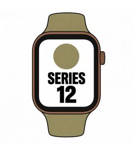 Apple watch series 12/ gps/ 42mm/ bronce oscuro/ correa deportiva verde oliva (s/m)