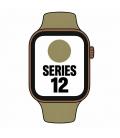 Apple watch series 12/ gps/ 42mm/ bronce oscuro/ correa deportiva verde oliva (s/m)