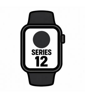Apple watch series 12/ gps/ 46mm/ negro/ correa deportiva negra (m/l)
