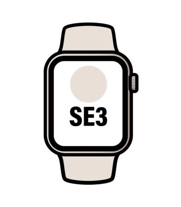 Apple watch se3/ gps/ cellular/ 40mm/ caja de aluminio blanco estrella/ correa deportiva arena s/m