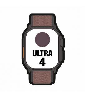 Apple watch ultra 4/ gps/ 49mm/ caja de titanio negro/ correa loop alpine burdeos l