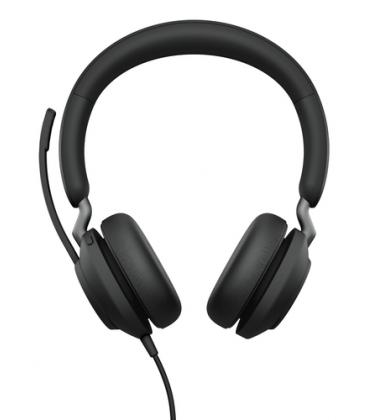 Auriculares jabra evolve2 40se ms stereo negro